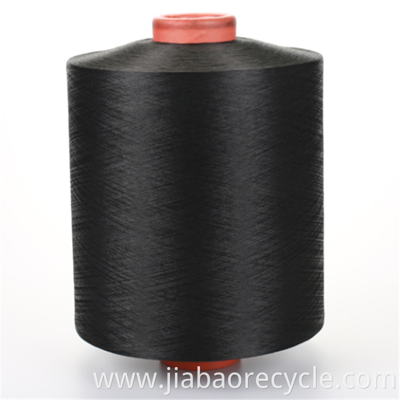 Low Denier Dope Dyed Black Dty Knitted Fabric Yarn